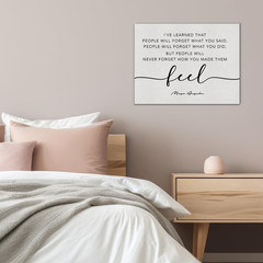 Inspirational Canvas Wall Art Motivational Quote I’Ve Learned That People Will N