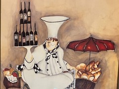 Jennifer Garant Set Of 2 ‘Fat Chef’ & ‘Chef to Go’ 16 x 12 Framed Prints SIGNED