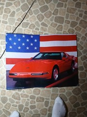 Vintage 90’s 3 poster Bundle Sports Cars, Ferrari And Corvette