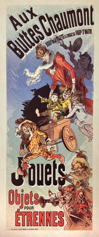 10523.Decor Poster.Room wall interior art design.French vintage sale of toys