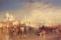 VENICE CANAL ITALY LANDSCAPE PAINTING BY WILLIAM TURNER REPRO