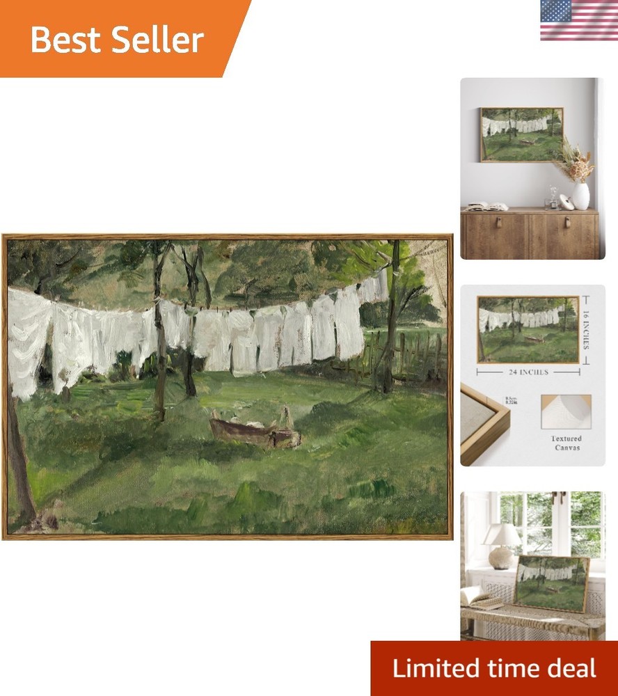 Framed Wall Art for Living Room for Living RoomVintage Laundry Room Art Print…
