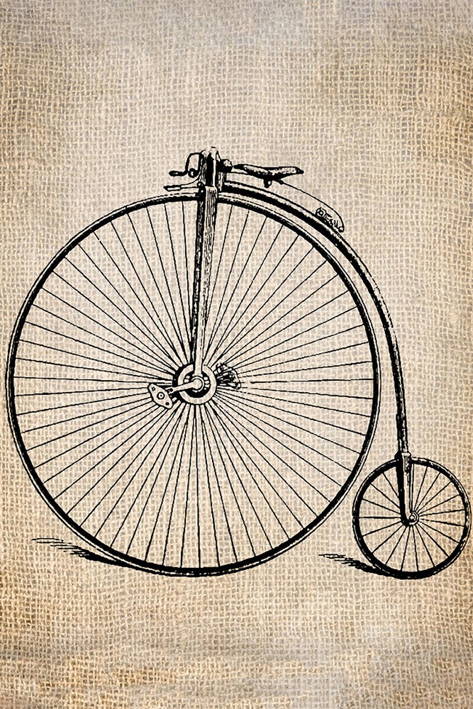 Penny-Farthing High Wheel Bicycle 1881 Art Wall Room Poster – POSTER 20×30