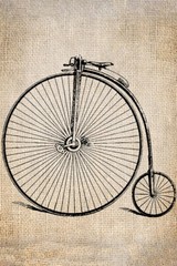 Penny-Farthing High Wheel Bicycle 1881 Art Wall Room Poster – POSTER 20×30