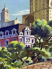 New York Central Park 1950s Vintage Style Airline Travel Poster – 24×36