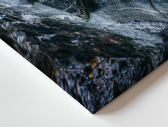 Close-up View Of A Rugged Cave Wall, Showcasing Intricate Textures And Wall Art