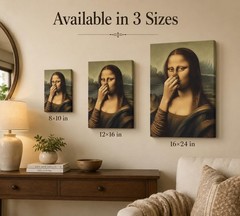 Amusing Mona Lisa Poster – Classical Painting for Bathroom