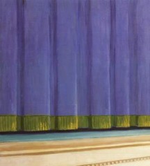 EDWARD HOPPER First Row Orchestra 27.5″ x 39.25″ Poster 1997 Realism Blue, Green