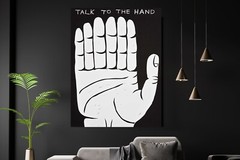 To The Hand Art Print | Mounted Canvas | Framed Canvas |Acrylic David Shrigley