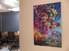 THE SUPER MARIO BROS MOVIE Wall Vinyl Poster Canvas Print Removable & Reusable