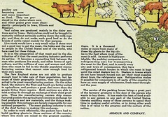 Pictorial 1922 Armour’s Food Source Map Agricultural Products of USA Poster Prin