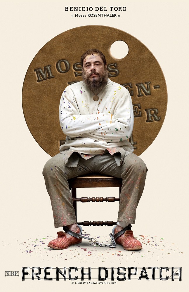 BB3910 The French Dispatch Film By Wes Anderson 2021 Benicio Movie Poster 11×17