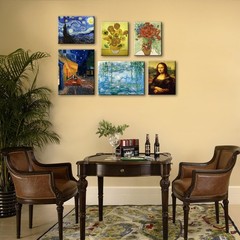 Starry Night, Vincent Van Gogh Canvas Wall art, Classic Paintings Framed Pict…