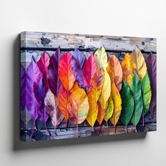 Canvas Wall Art a Vibrant Digital Image Displaying a Linear Arrangement of
