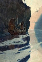 In the Crystal Depths [Native American] : N.C. Wyeth : 1906: Art Print