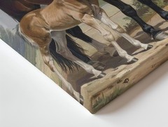 Wall Art Mother And Foal Canvasheartwarming Horse Family