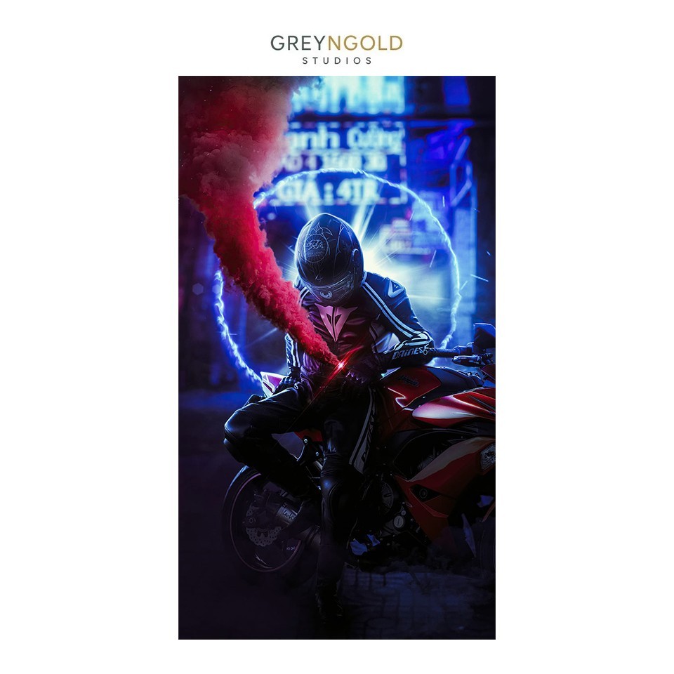 Sports Motor Bike Poster Wall Art Print pick size A4/A3/A2/90x60cm