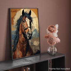 Horse Poster Art for Bedroom Horse Prints Wall Decor 11×14 Inches (Unframed)