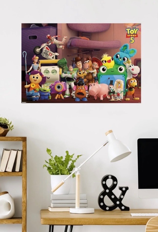 *NEW* Toy Story 5 Poster Disney Pixar Woody Buzz Jessie Movie Wall Art 34×22
