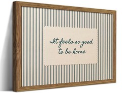Framed Vintage Inspiring Canvas Wall Art, It Feels So Good to Be Home Canvas …