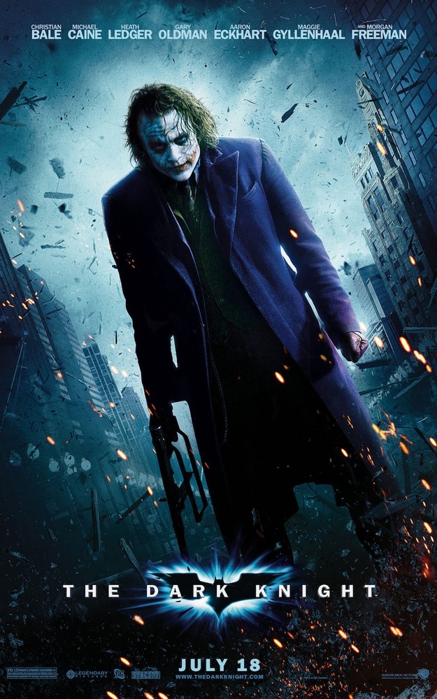 The Dark Knight Joker Movie Poster Print 12×18 24×36 Decor Art Theater