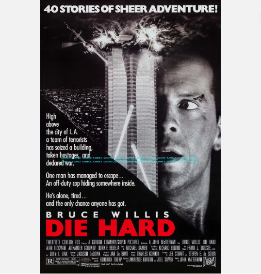 Die Hard 12 x 18 – 27×40 Collector’s Movie Poster