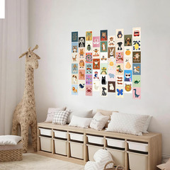 50Pcs Playroom Decor Funny Cartoon Animal Posters Toddler Boy Wall Decor Insp…