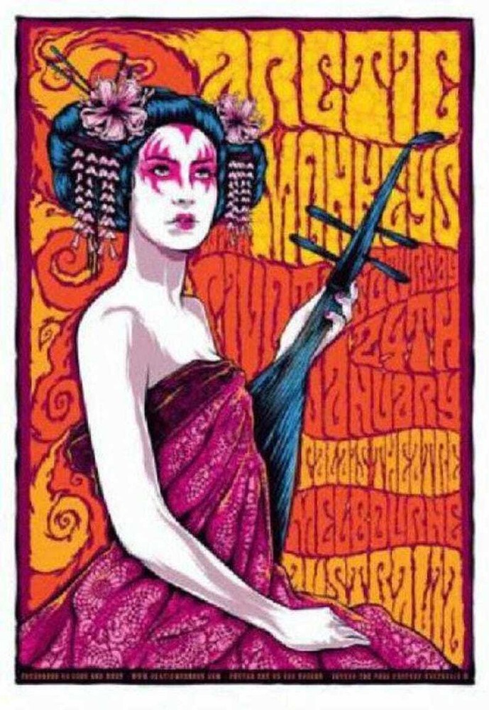 Arctic Monkeys – Melbourne 2009 – Poster Print 12 x 17 Reproduction