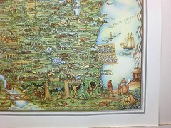 Historical Map Of The State Of WISCONSIN Discover The States Rich History NEW