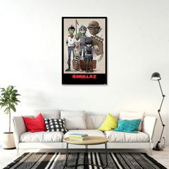 Gorillaz – Music Poster (All Here – The Gang / Comic Characters) (Size 24 X 36″)