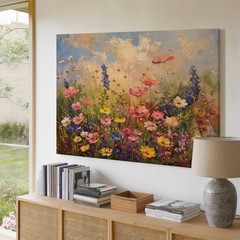 Vibrant Wildflowers Bouquet Floral Meadow Nature Accent Gallery Wall Art Print