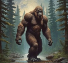 Bigfoot Print Picture Wall Decor Usa