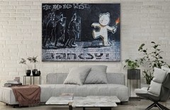 BANKSY “The Mild Mild West” Reproduction on Canvas ready To Hang 12 X 18 Inch