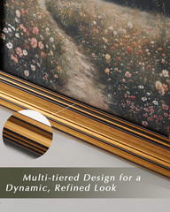 Gold Framed Vintage Wall Art Flower Painting Canvas Print Bedroom Decor 8×10