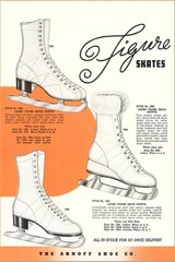 Stretched Canvas Print Figure Skates, 12″ x 18″