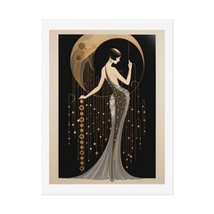 Art Deco Erté Poster | Vintage Style Illustration Print | Home Wall Art
