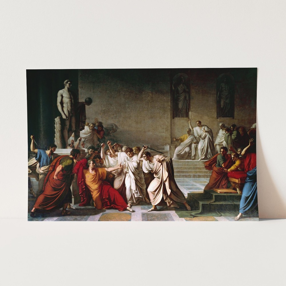 The Death of Julius Caesar Assassination Rome History Wall Art Poster Print
