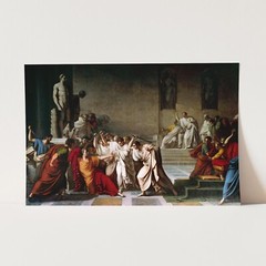 The Death of Julius Caesar Assassination Rome History Wall Art Poster Print