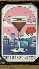 SAPNA SHAH THE ESPRESSO MARTINI WALL ART 12″x18″ LOTERIA LOTTERY PRINT BAR DECOR