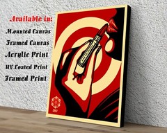 Shepard Fairey Kiss Me Deadly Print | Mounted Canvas |Framed Canvas |Acrylic