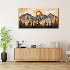 ZUITINGHUA Boho Wall Art For Living Room Large Canvas Wall Decor For Bedroom …