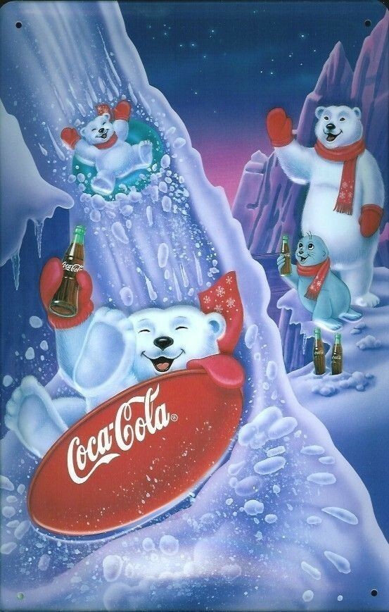 Coca Cola Bears Vintage Advertisements 8.5×11 Glossy Photo Print