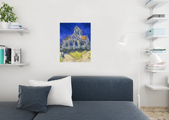 Vincent van Gogh The Church at Auvers Cool Wall Decor Art Print Poster 24×36