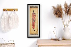 US Art – Kuba Figures I – Shannon – 12×36 Print & Poster (12x36V) 3M29
