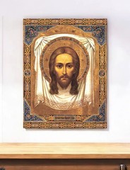 Lord Jesus Christ the Savior «Not Made by Hands», Miraculous Mandylion, Ubrus