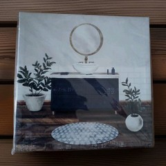 New Special Moments 9 in x 9 in Picture Bathroom Scene Canvas Wall Mount