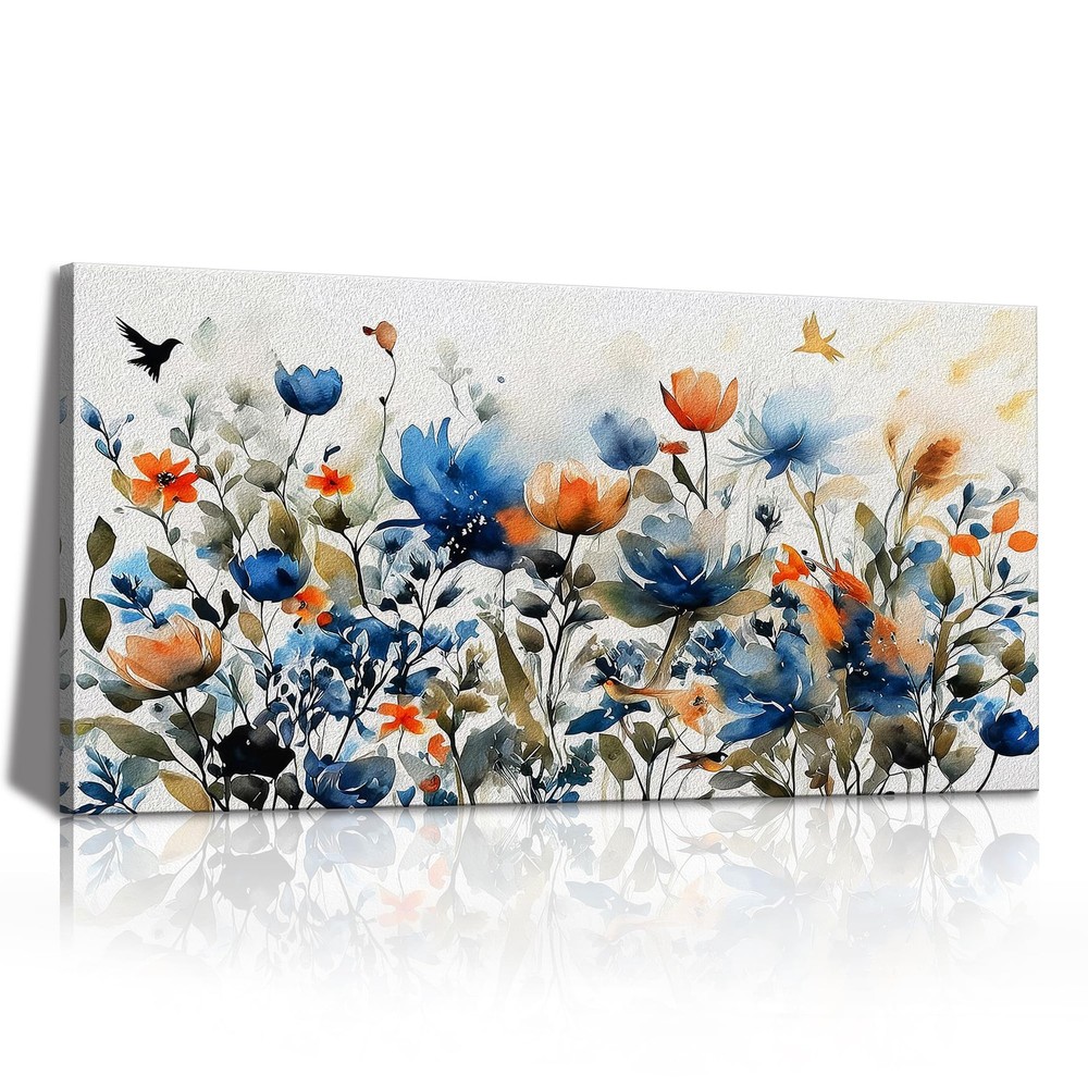 Watercolors Floral Canvas Wall Art Prints for Home Decor Living Room Dining R…
