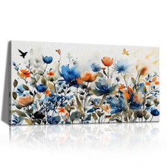 Watercolors Floral Canvas Wall Art Prints for Home Decor Living Room Dining R…