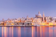 VALLETTA MALTA CITYSCAPE PRINT/POSTER SATIN PHOTO PAPER OR CANVAS T592