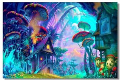 Psychedelic Trippy Colorful Ttrippy Surreal Wall Print Poster 20×30